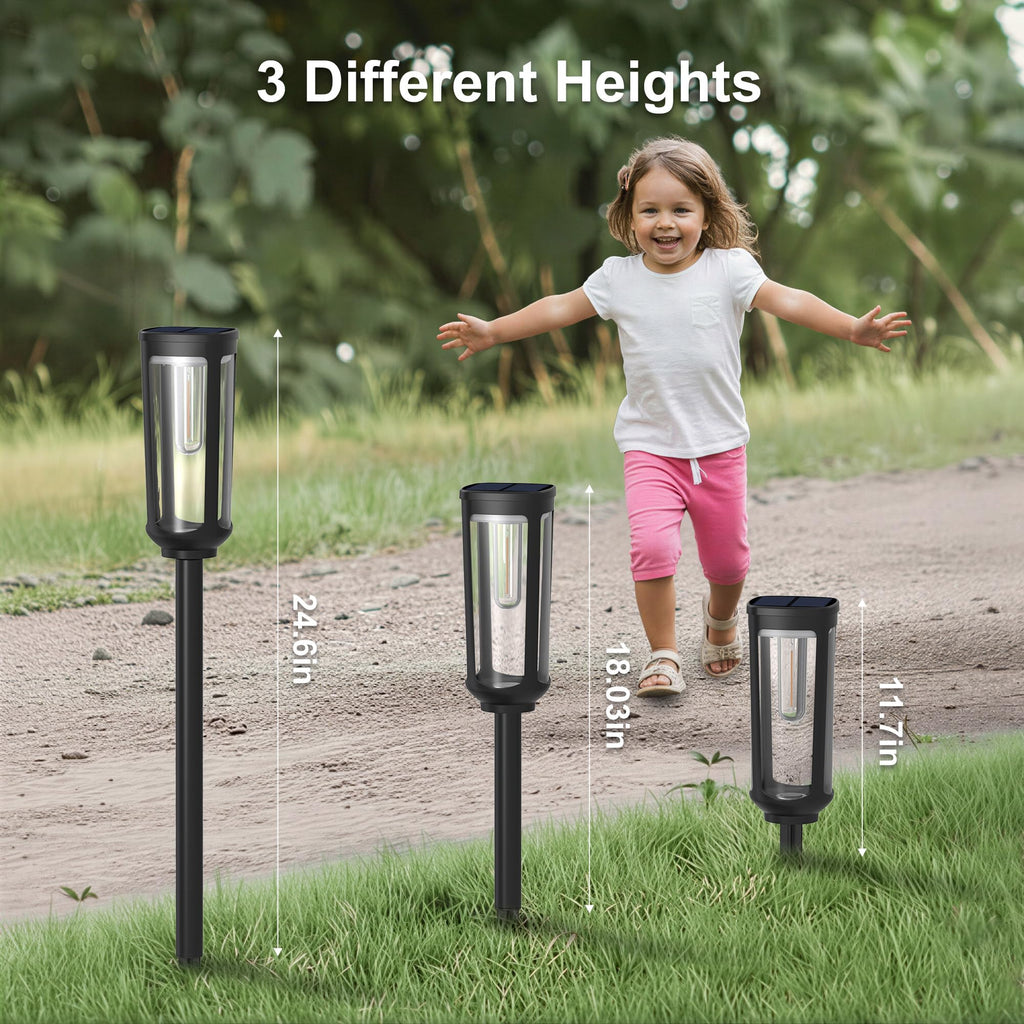 Solar Pathway Lights Outdoor Waterproof, 8 Pack Solar Walkway Lights