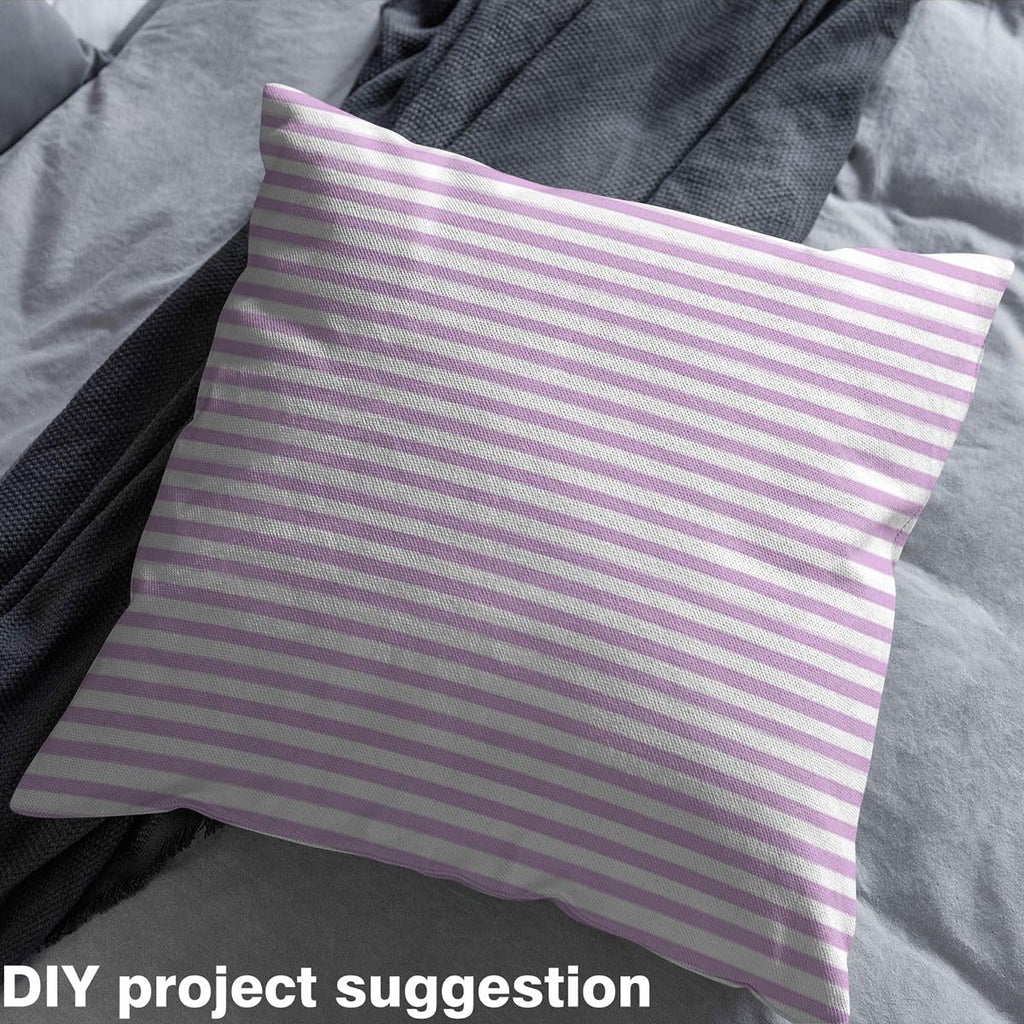Purple Lines Fabric by The Yard White Purple Patchwork Stripes Fabrics for Sewing Supplies Simple Geometric Line