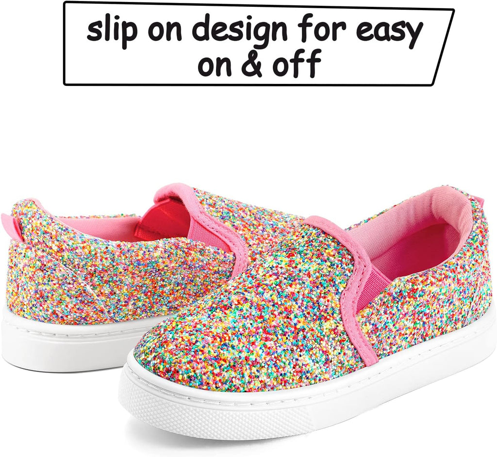 Toddler Sneakers for Girls Boys Slip On Canvas Walking Shoes
