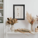 Wall Mirror Rectangle Decorative Mirror 12" x 16" , Black