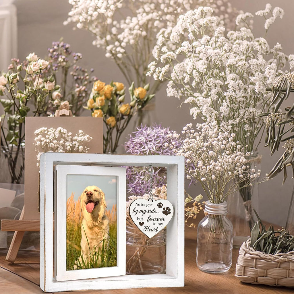 Loss Of Dog Sympathy Gift, Vintage Memorial Picture Frame, Healing Comfort Gift for Dog Lovers, Pet Memorial Gifts