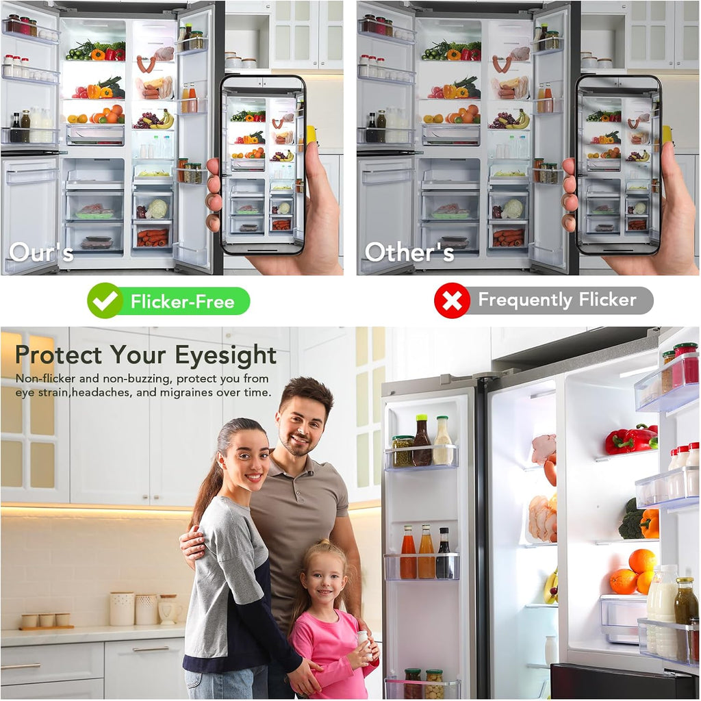 LED Refrigerator Light Bulb 40 Watt Equivalent, Fridge Light Bulb 120V, Appliance Bulb Daylight 5000K, A15 E26 Medium