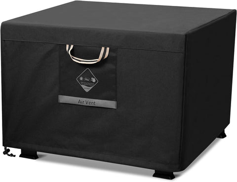 Fire Pit Cover Square Heavy Duty Fabric 100% Waterproof, Fits Outdoor for 29”,30 inch,31 inch,32 inch Fire Pit/Table Cover,Gas Fire Pit Cover (32”L x