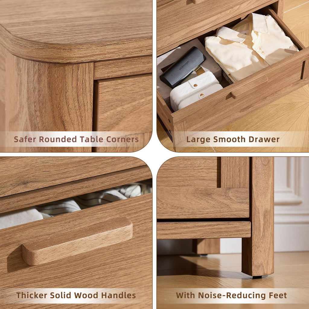 Farmhouse 6 Drawer Dresser, Brown