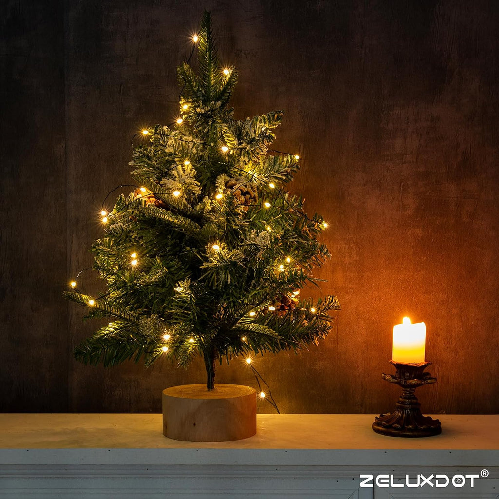 200FT 600LEDs Fairy Lights Plug ,Green Wire,Warm White