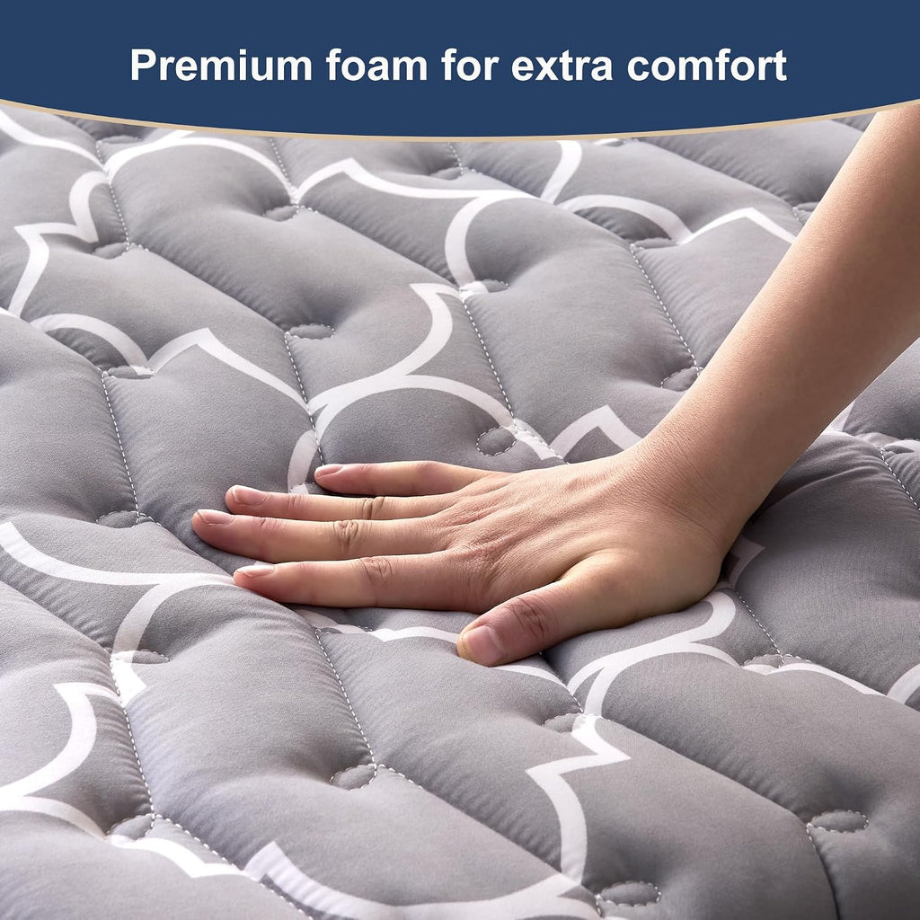 6th Generation Japanese Floor Futon Mattress - Extra-Thick 9-Layer Modern Futon with 100% High-Density Foam, Portable