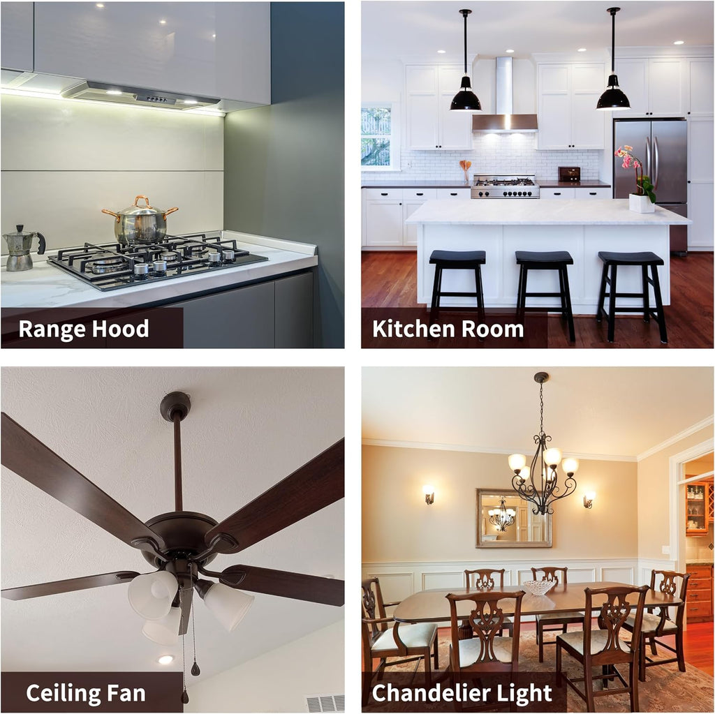 LED Refrigerator Light Bulb 40W Equivalent 120V A15 Fridge Waterproof Bulbs 5 W Daylight White 5000K E26 Medium Base