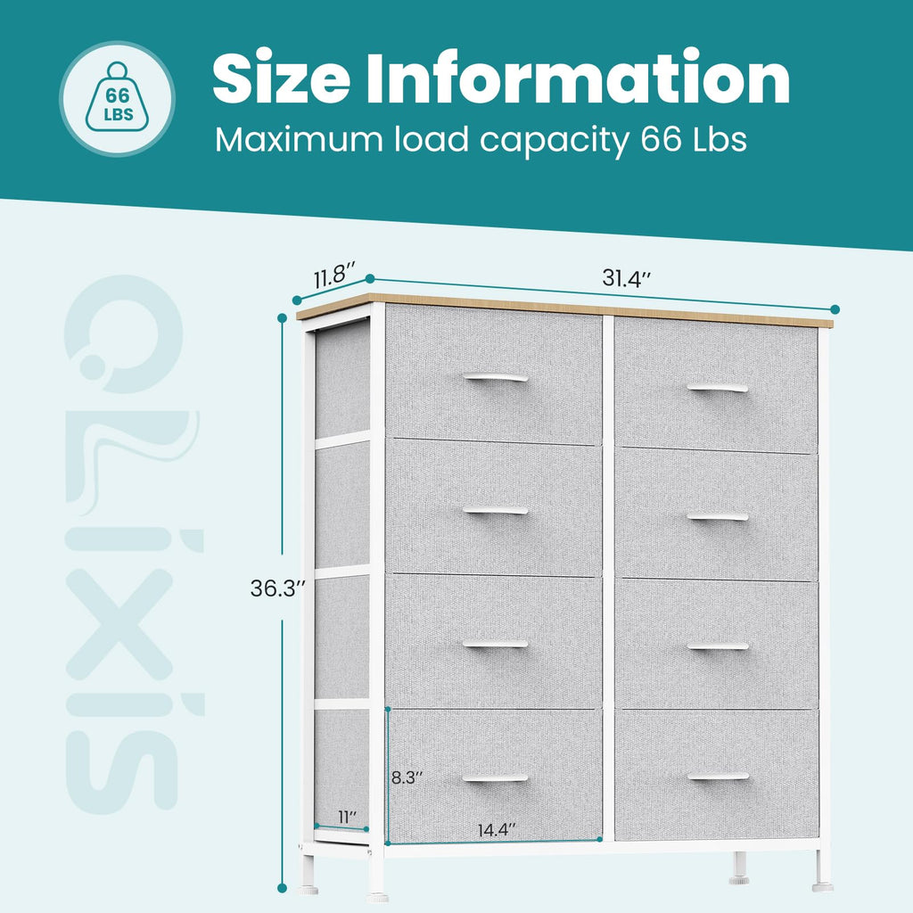 8 Drawer Storage Dresser , Closet Organizers Units