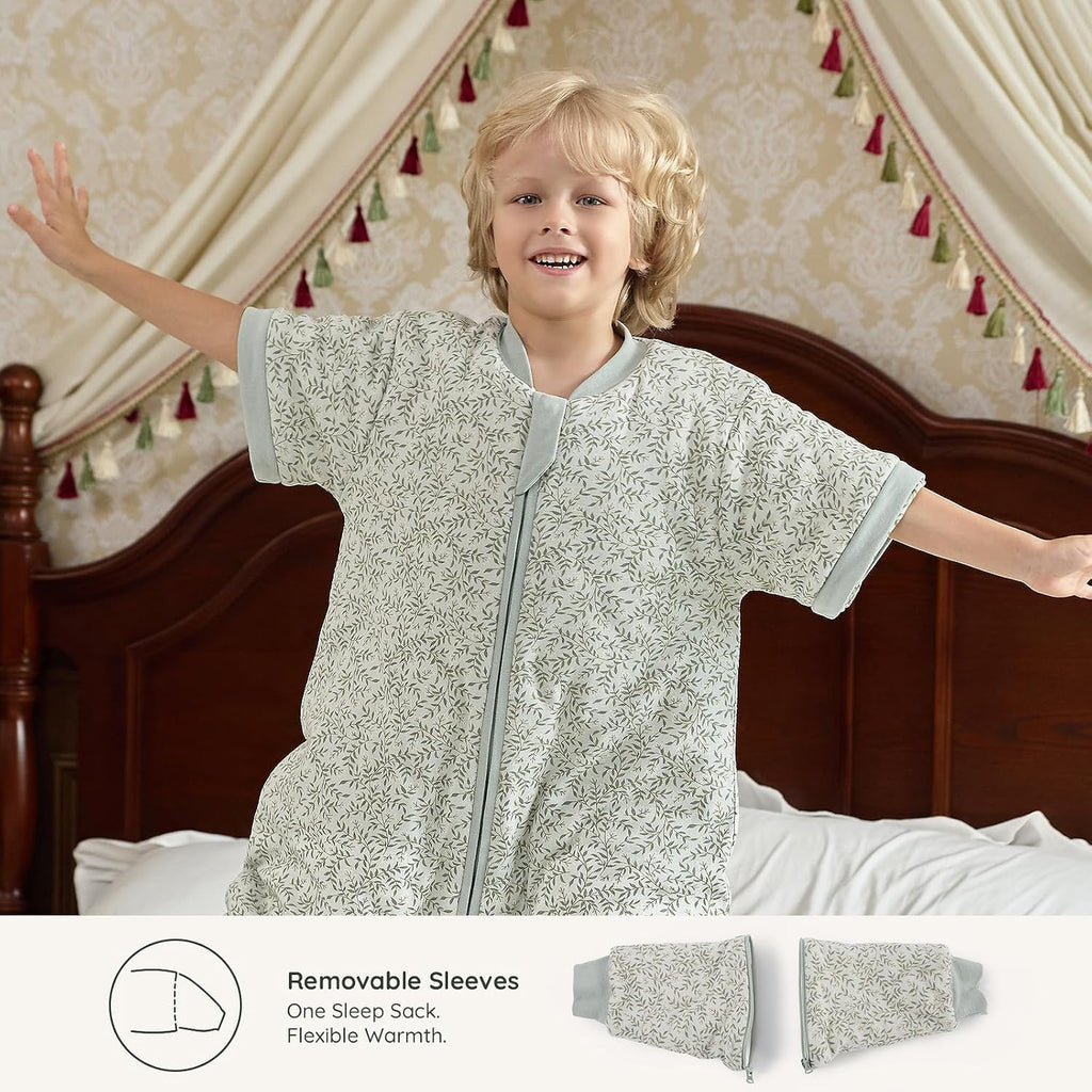 Cotton Toddler Sleep Sack with Feet 2.5 TOG Ultra Soft Toddler Sleeping Sack Walker Wearable Blanket