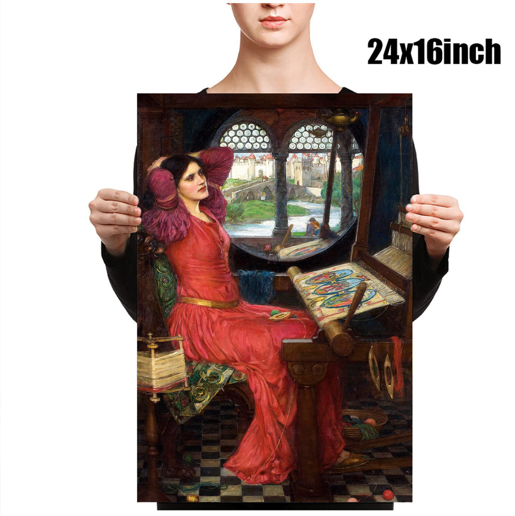 I Am Half-Sick of Shadows by John William Waterhouse, Canvas Print