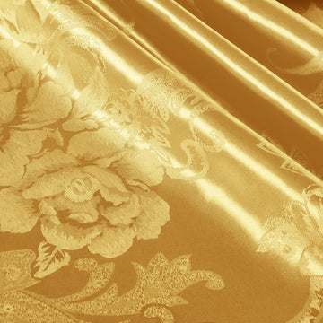 3 Yard Gold Satin Fabric 49" Wide for DIY Crafts