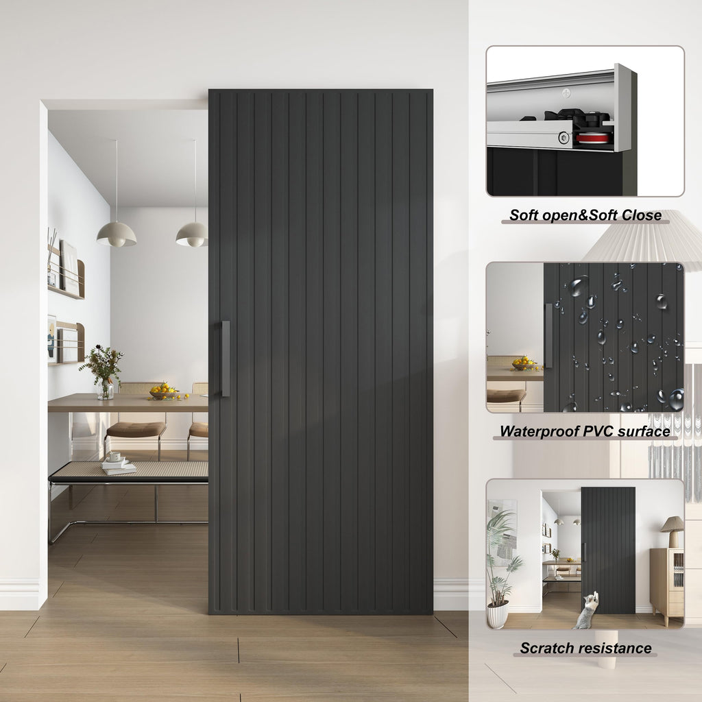36"x84" Concealed Sliding Barn Door with Soft Close Hardware Kit
