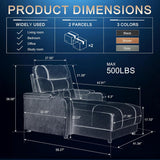 Home Theater Seating Oversized Recliner Chair Faux Leather Recliner Sofa Comfy Home Theater Chairs Power Loveseat