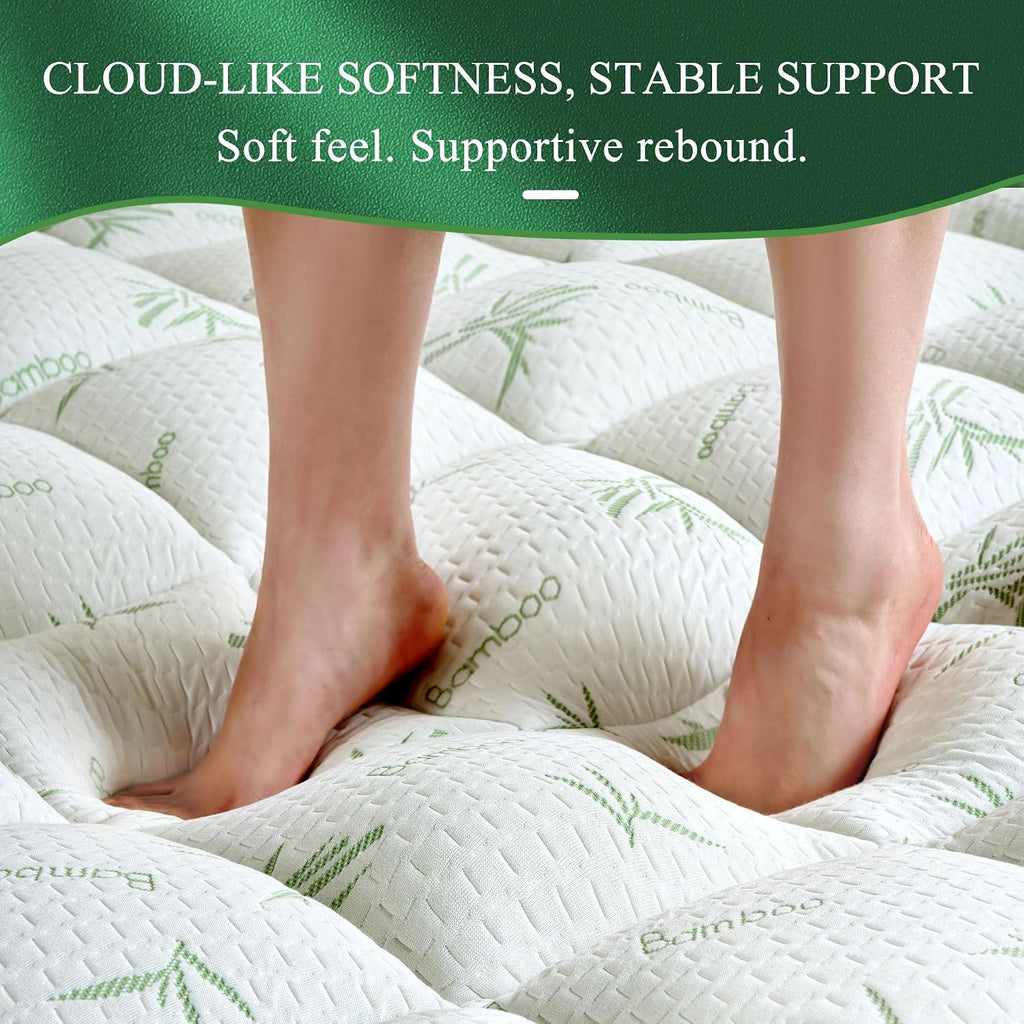 Queen Mattress Topper, Pillow Top Matress Pad with 6"-18" Deep Pocket