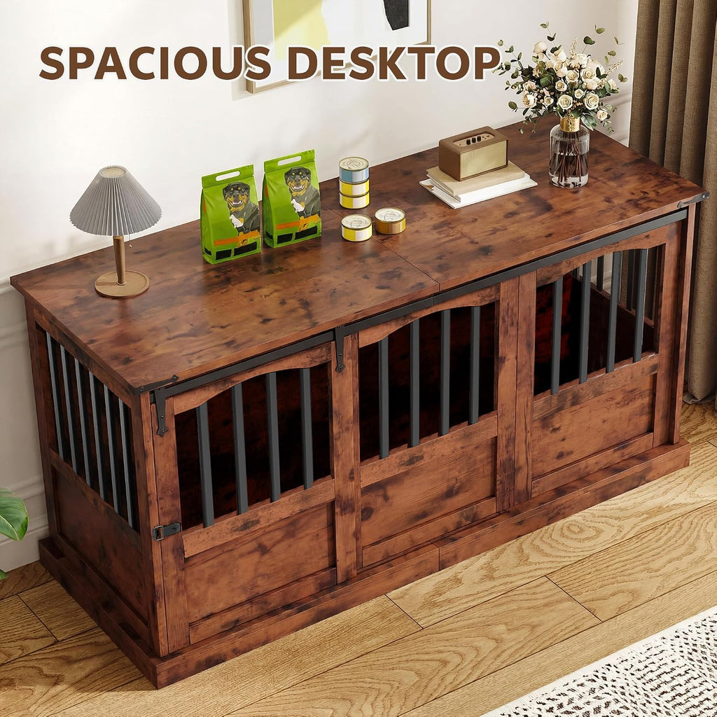 Dog Crate Furniture Heavy Duty Dog Kennel Furniture Brown