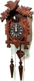 Rylai Cuckoo Clock Vintage Large Wooden Wall Clock Handcrafted 13x9.5 Inch Brown