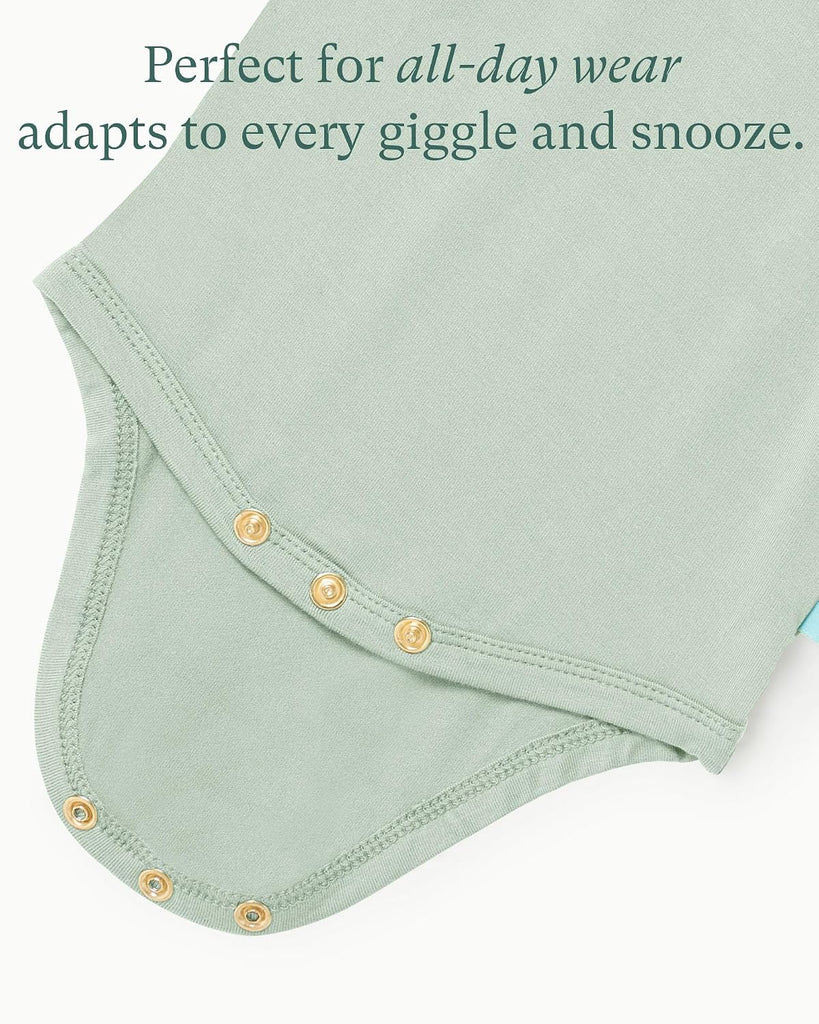 Supersoft Bamboo Viscose Long Sleeve Baby Bodysuits, Unisex Baby