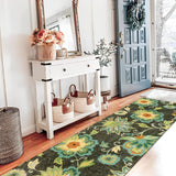 Floral Kitchen Runner Rug- 2x8 Runners