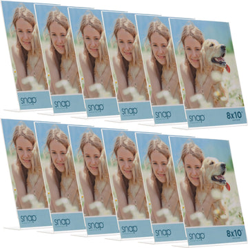 8x10 Clear Acrylic Picture Frame 12 Pack