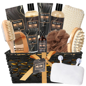 Bath & Body Gift Set for Men, Father's Day Gifts, Beard Grooming, Home Spa