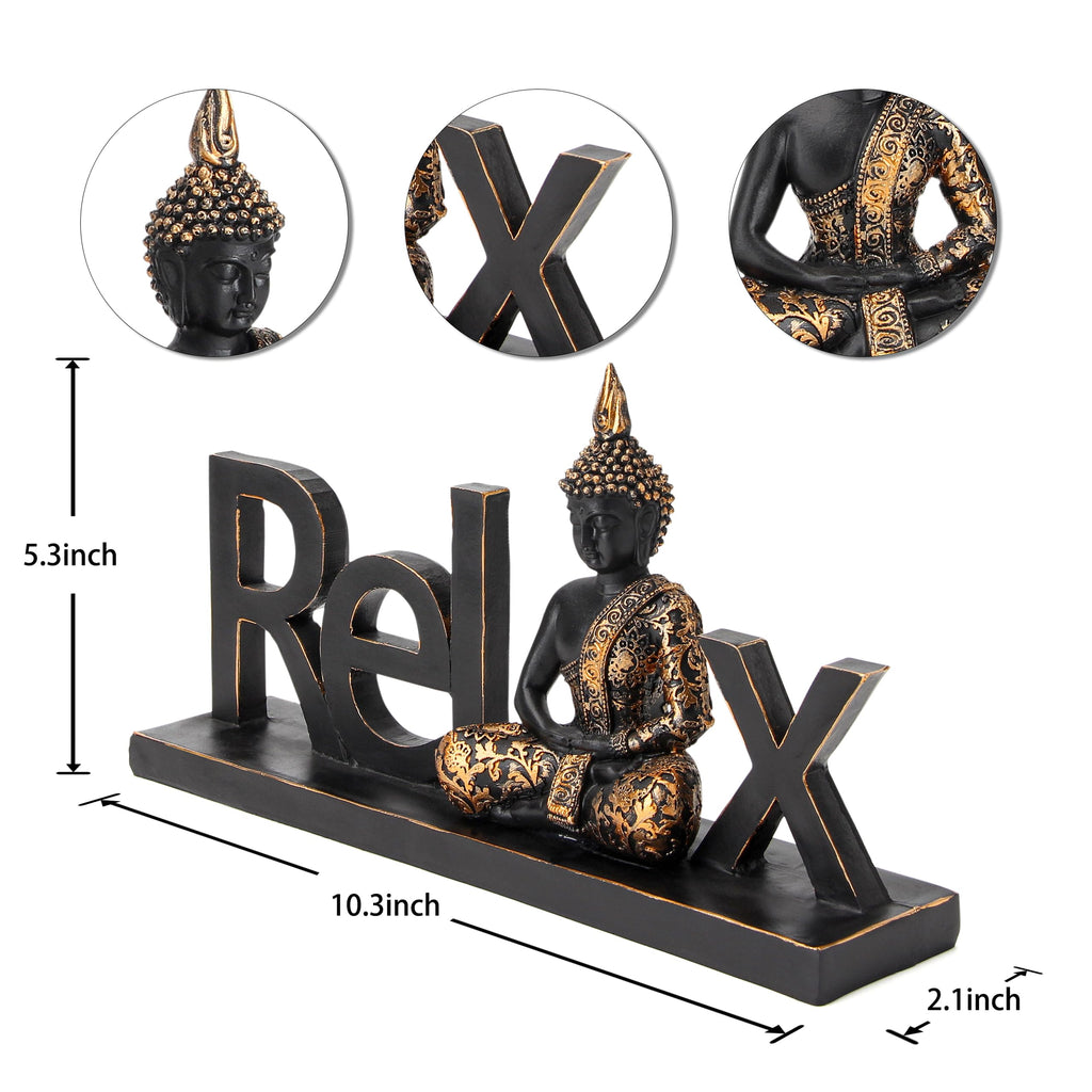 Buddha Statue Buddah Buda - Buddah Statues Decoration, Laughing Buddha Statue for Yoga feng Shui Meditation Spiritual