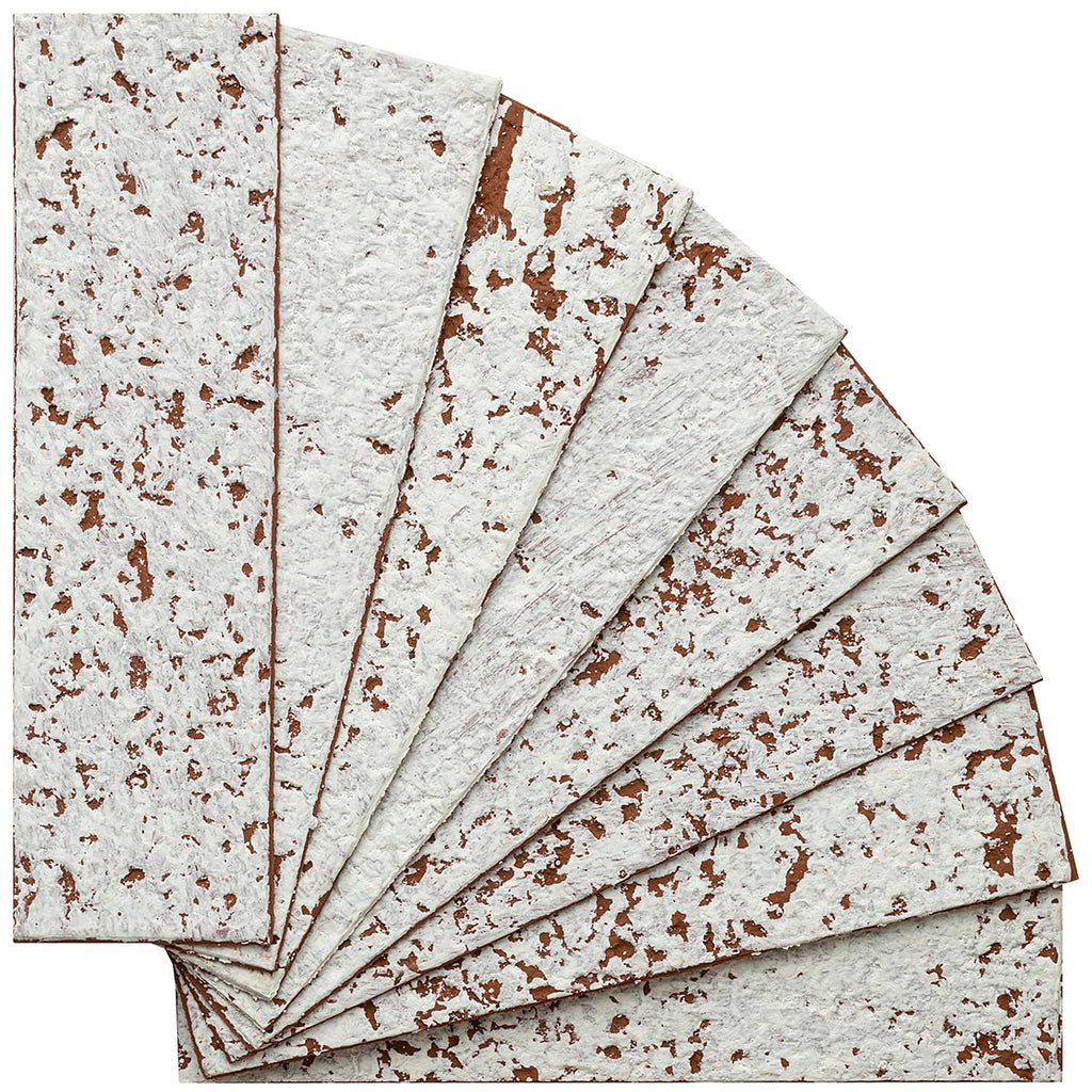 100 Whitewash Red Faux Brick Wall Tiles, 3D Thin Brick Veneers, Fireplace and Fence Wall Panels (14.2 sq ft)