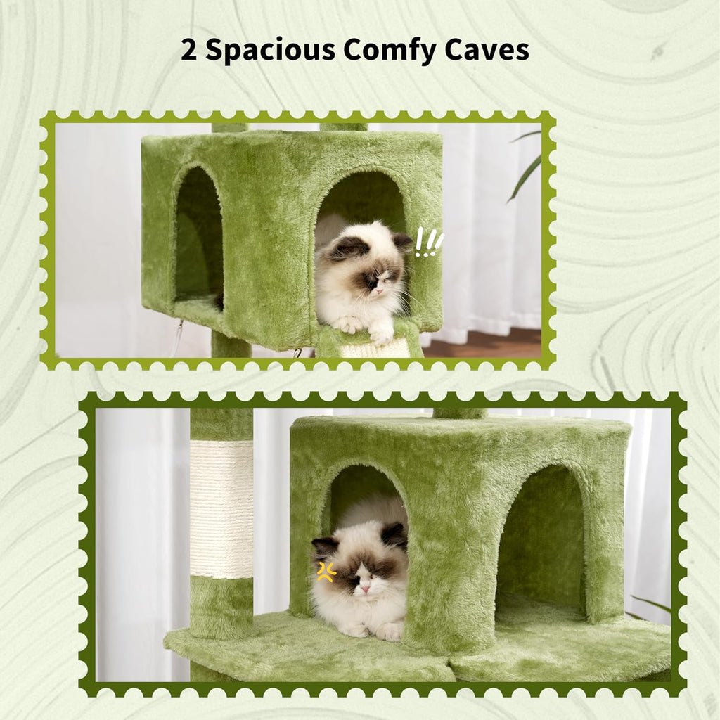 Cat Tree, 71'' Tower for Large Cat with Scratching Post