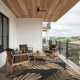 Waterproof Outdoor Rug 9' x 12' for Patio Decor, Reversible Plastic Straw Area Rugs for Camping Clea