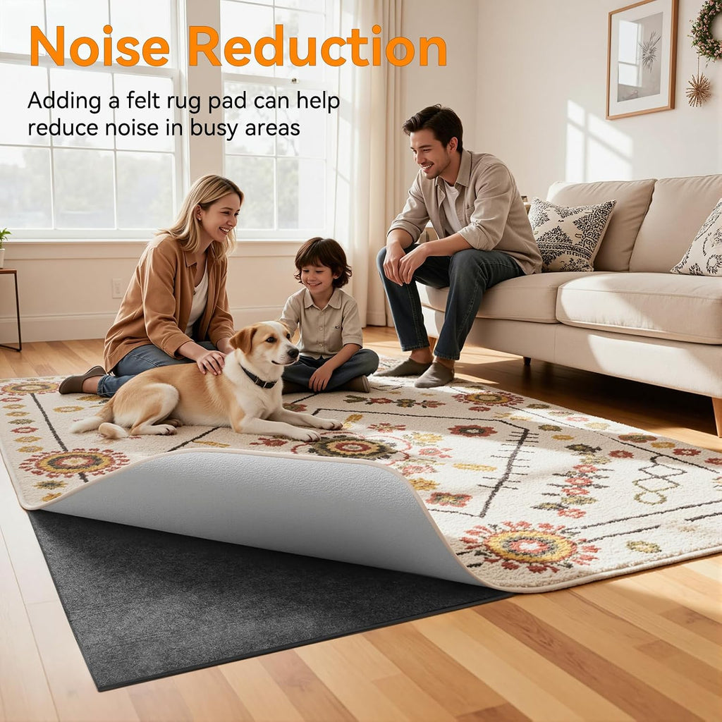 6'x9' Non‐Slip Rug Pad, 1/8" Thick Cushioned - Set of 54