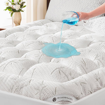 Full Size Mattress Topper, Thick Pillow Top Mattress Pad,Up to 21 Inch Deep Pocket, Soft Breathable Mattress Pad for