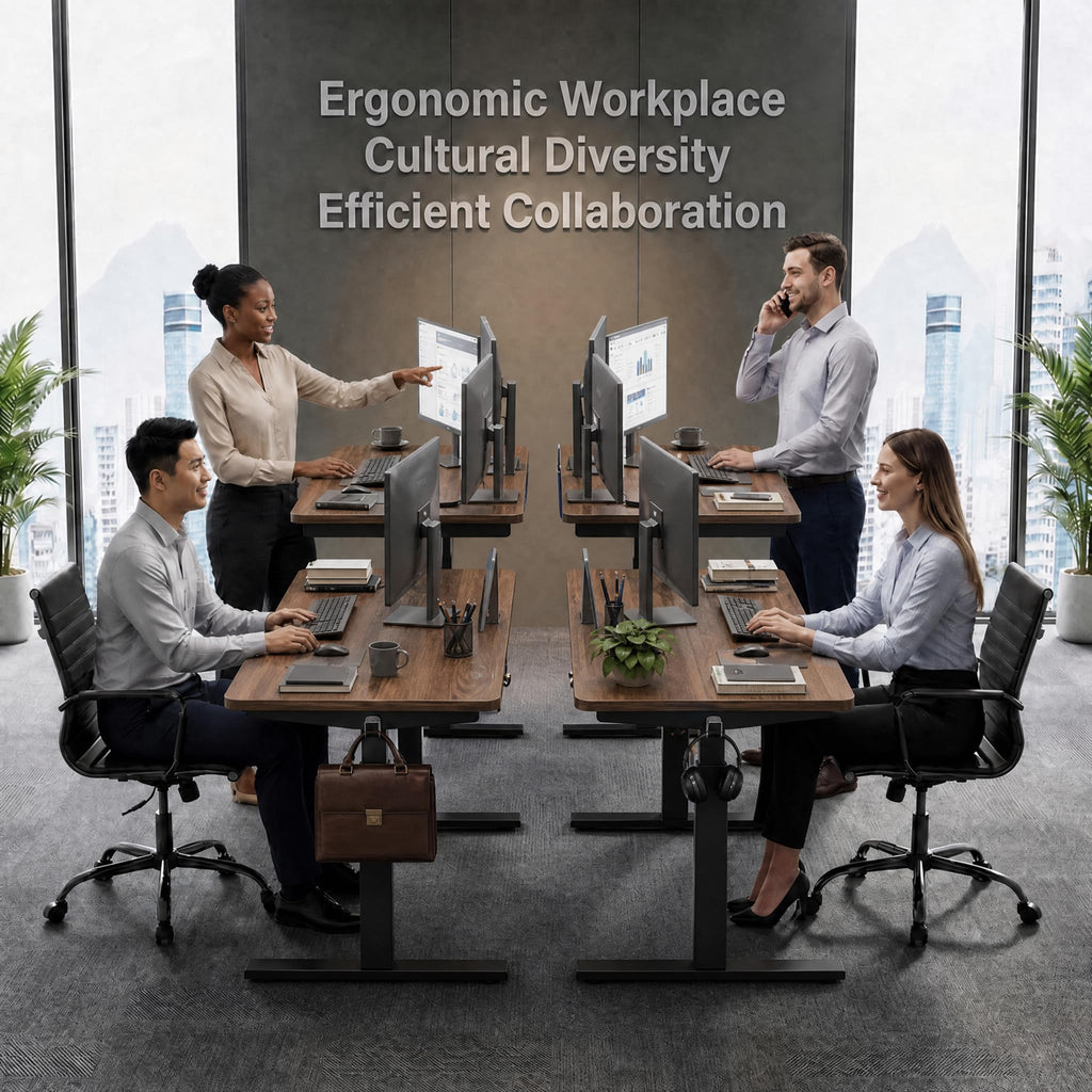 47x32 Large Electric Standing Desk, Height Adjustable Computer Desk with 2 Memory Presets, 31.5" Deep Desktop Sit