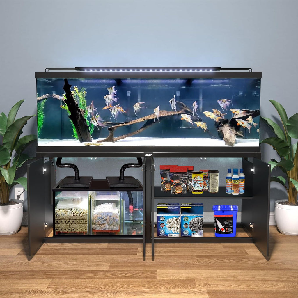 125-150 Gallon Large Fish Tank Stand, Metal Aquarium Stand