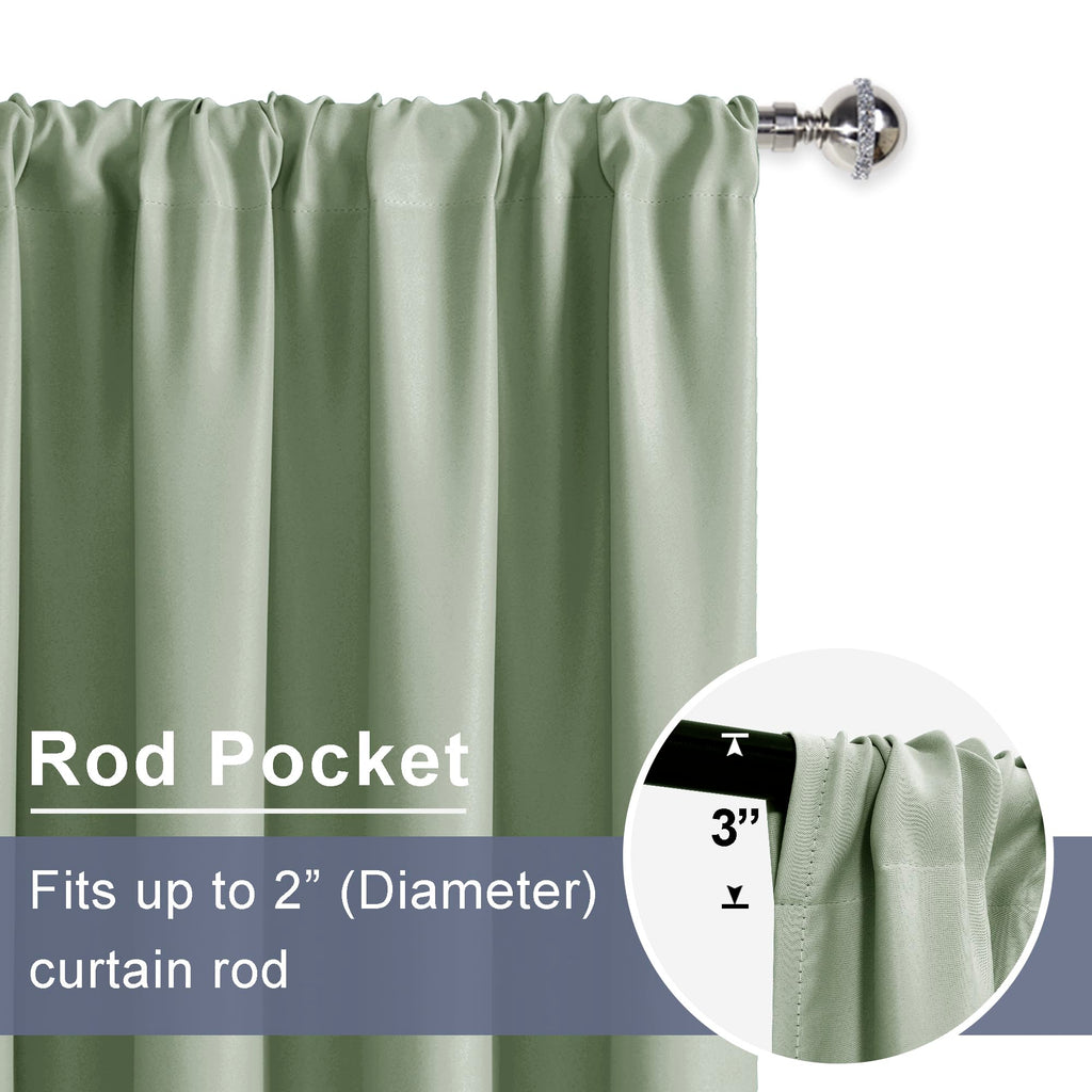 Blackout Curtains Living Room 60 x 84 Inches Long