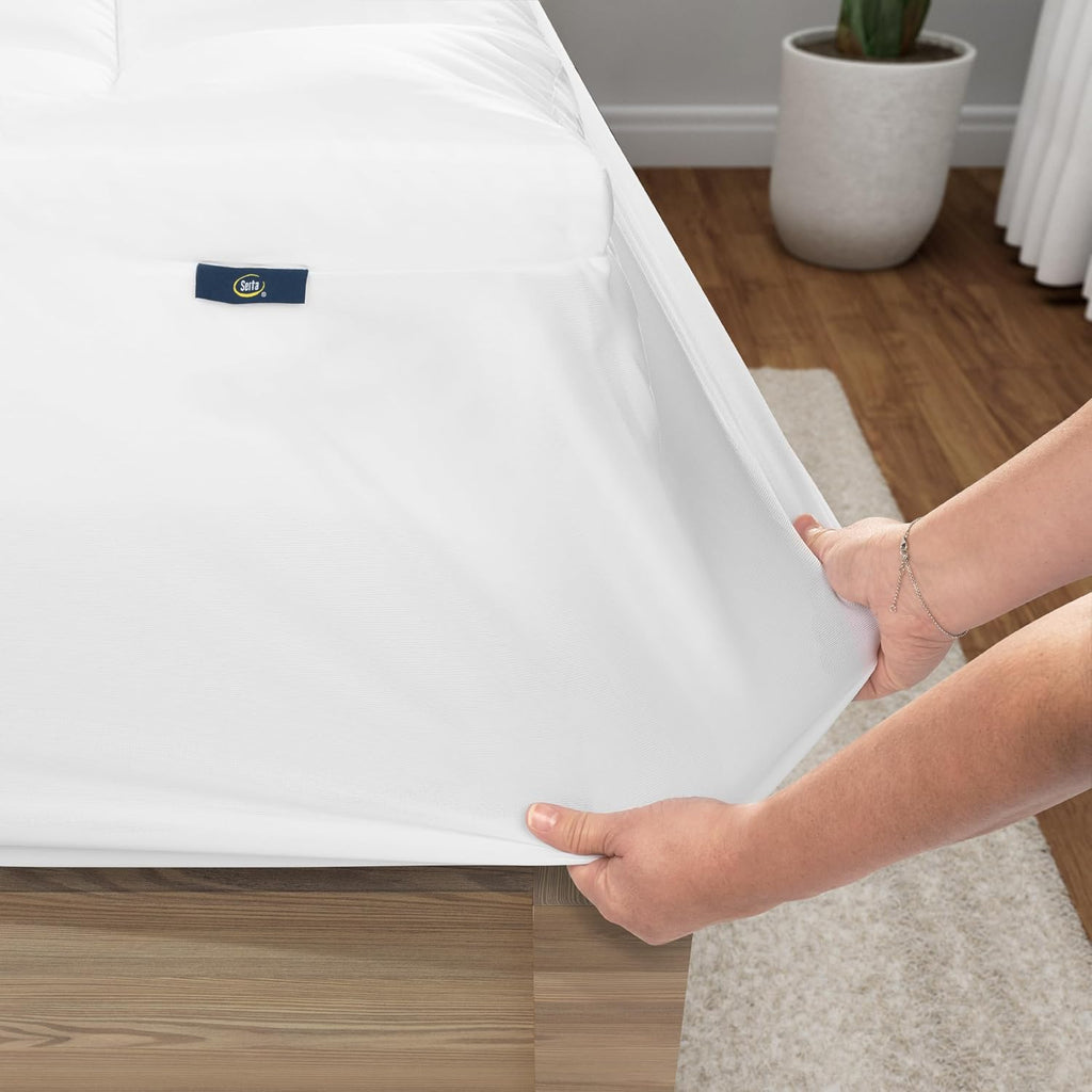 Memory Flex Soft Mattress Topper, 2" Pillow Top Mattress Pad, Cushioning Stain Resistant Mattress Protector with 15"