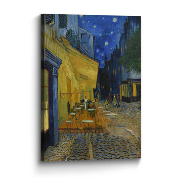 Van Gogh Canvas Wall Art Cafe Terrace at Night, 11 x 16 Inch
