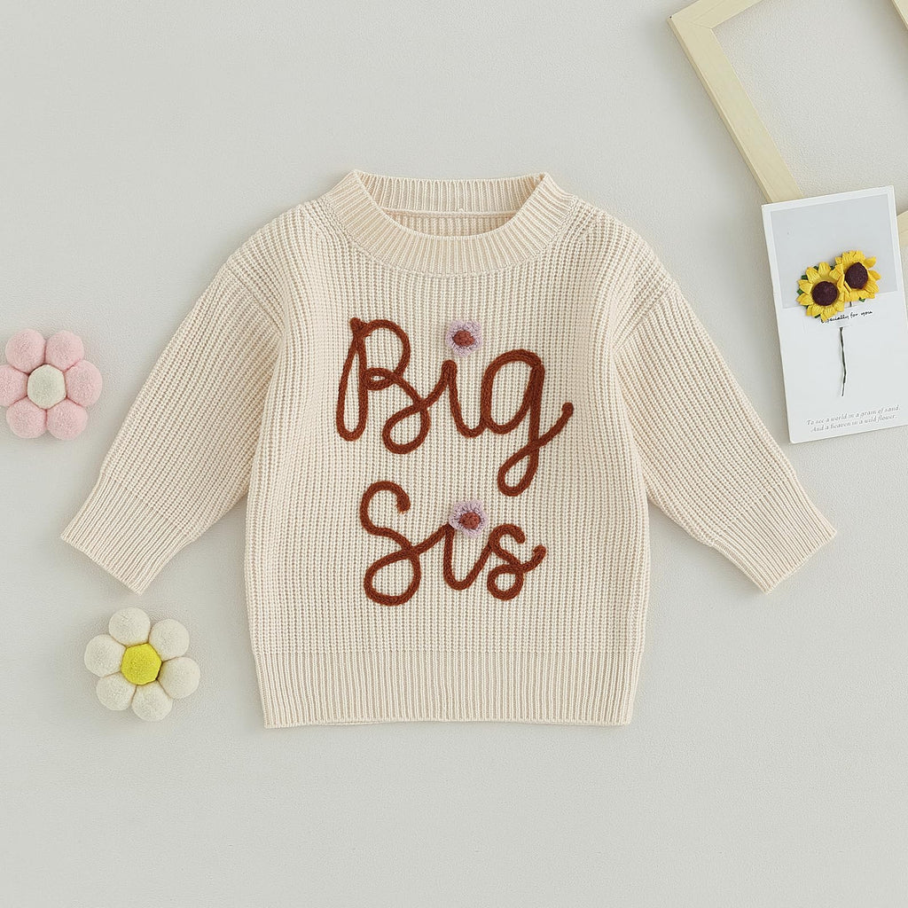 Big Sister Little Sister Matching Outfits Toddler Girl Sweater, BB