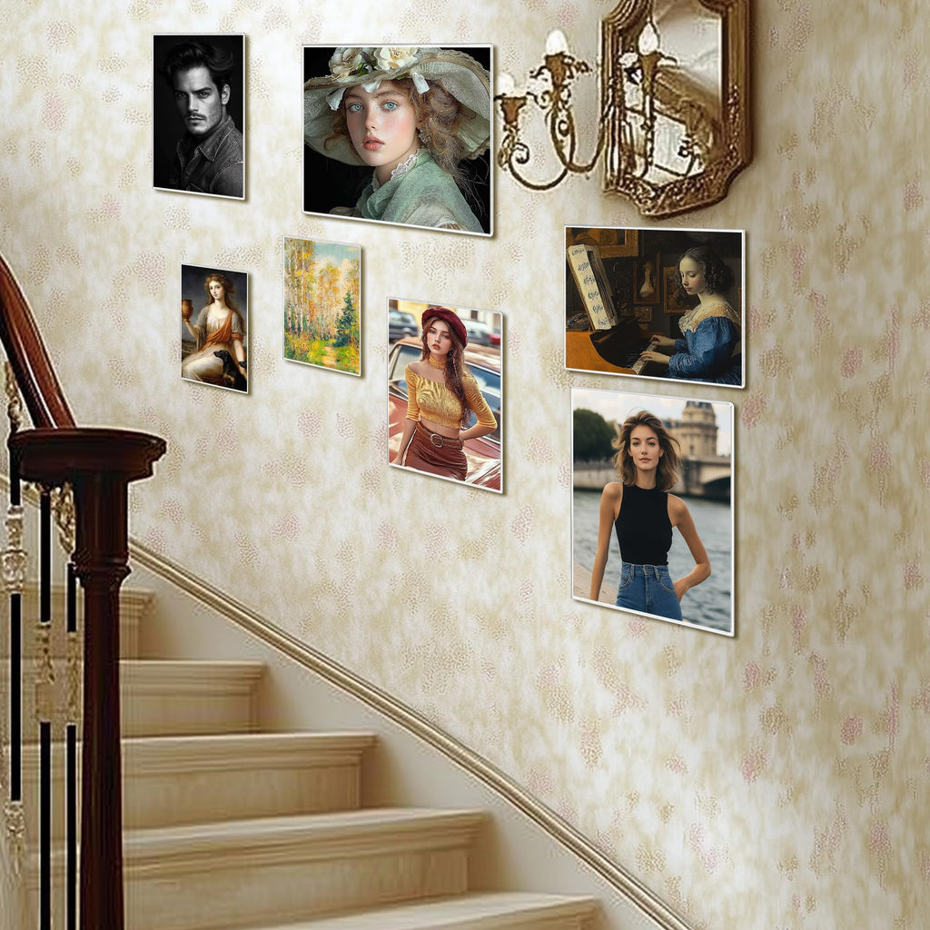 16 x 24 Acrylic Picture Frame, Horizontal/Vertical Clear Photo Frame for Wall with Tape, No Drilling Floating Hanging
