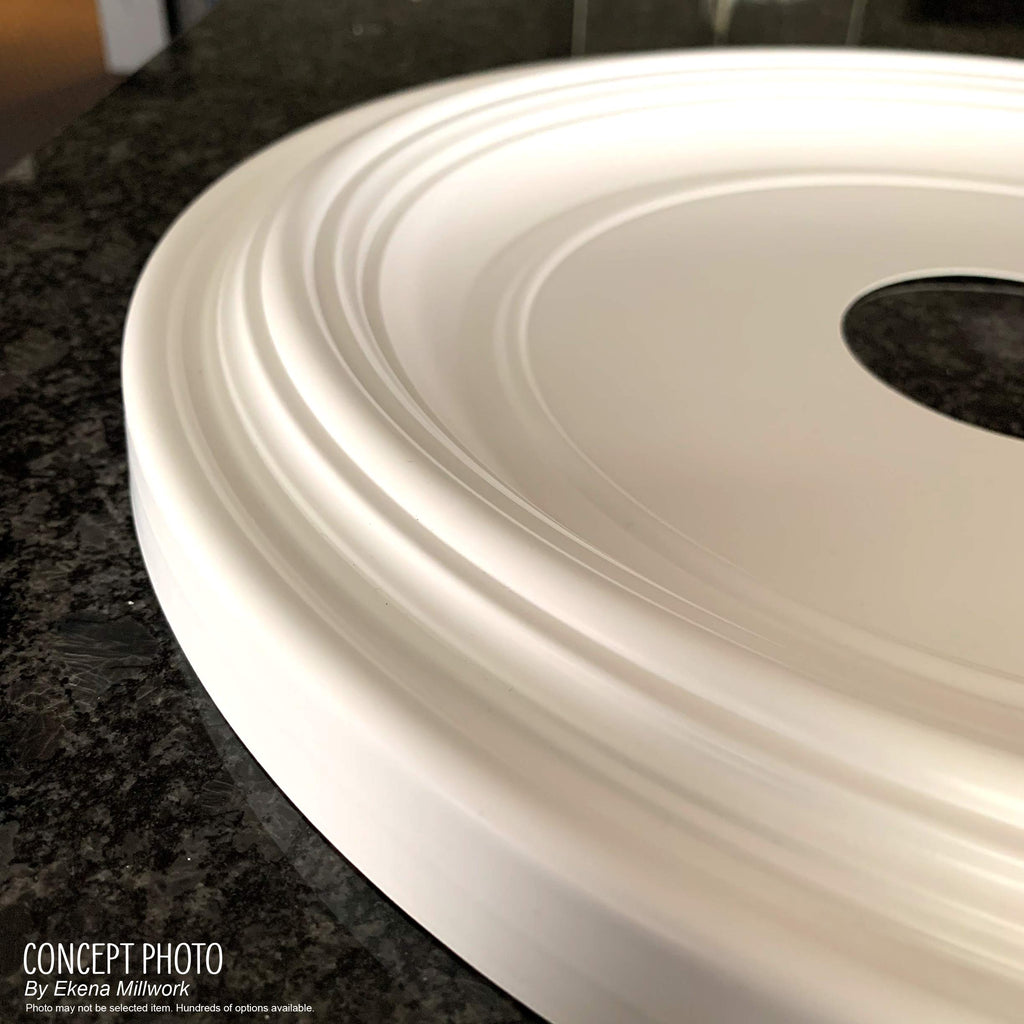 13"OD x 3 1/2"ID x 1 1/4"P Traditional Thermoformed PVC Ceiling Medallion (Fits Canopies up to 7 1/2")
