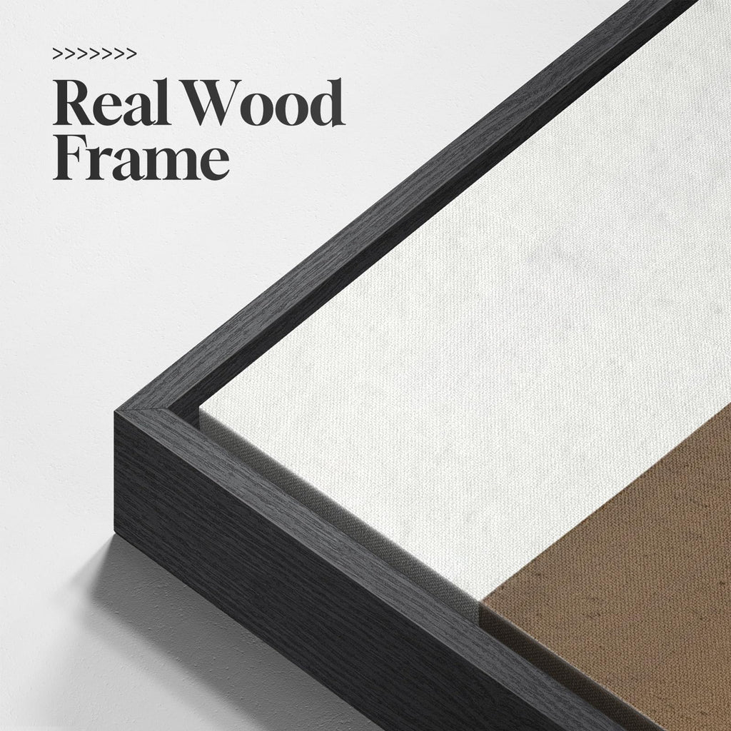 Large Framed Horizontal Narrow Neutral Abstract Wall Art Bedroom, 60x20 In