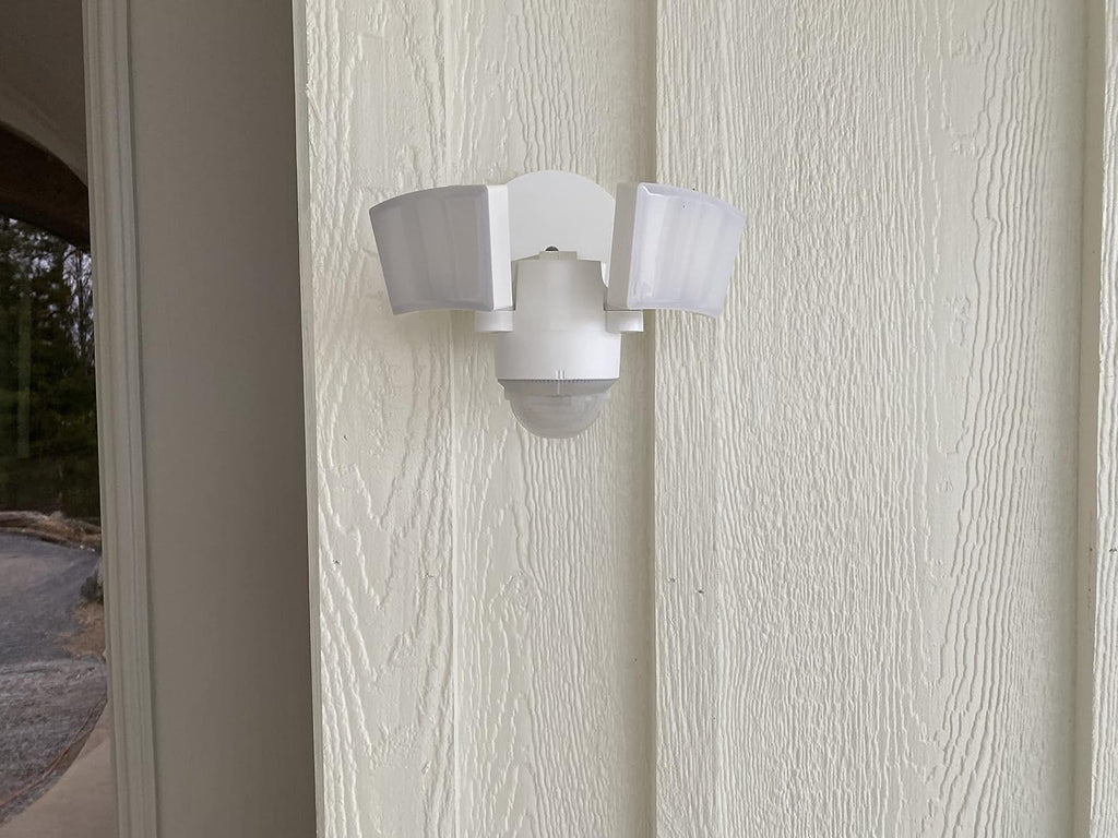 LED Outdoor Motion Sensor Security Floodlight - 1100 Lumens, 180° Detection, Weatherproof Design, Versatile Eave or