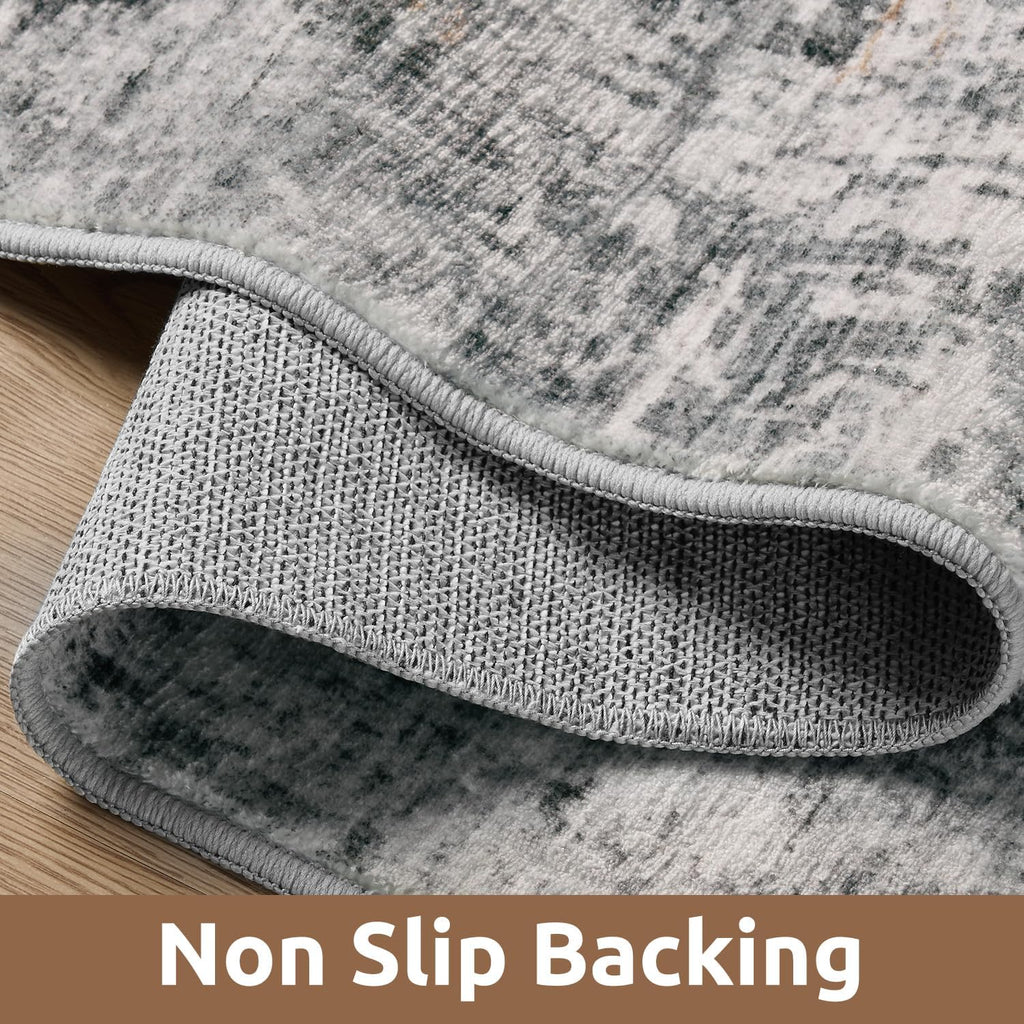 5 x 7 Area Rugs for Living Room, Machine Washable Non Slip Rug Ultra Soft Low Pile Indoor Carpet Modern Abstract Rugs