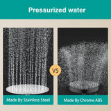 All Metal Rain Shower Head - Heavy Duty Stainless Steel, Easy Install, High Water Flow