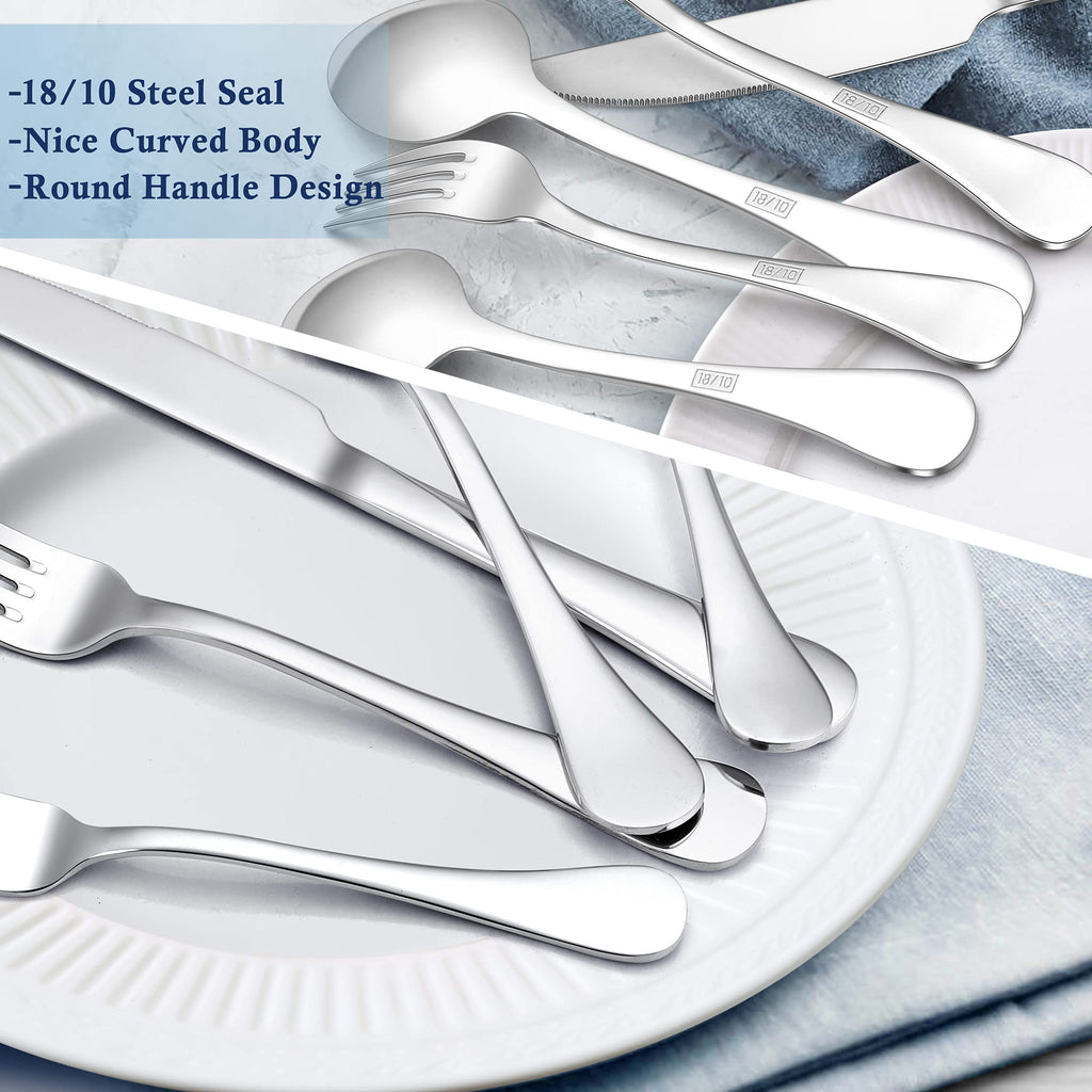 60-Piece 18/10 Stainless Steel Silverware Set for 12