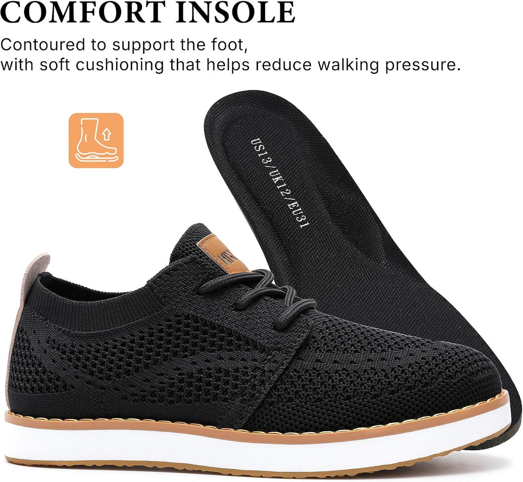 Boy's Casual Dress Sneakers Mesh Oxfords