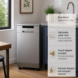 SD-9263SSA Stainless Steel 18″ Portable Dishwasher
