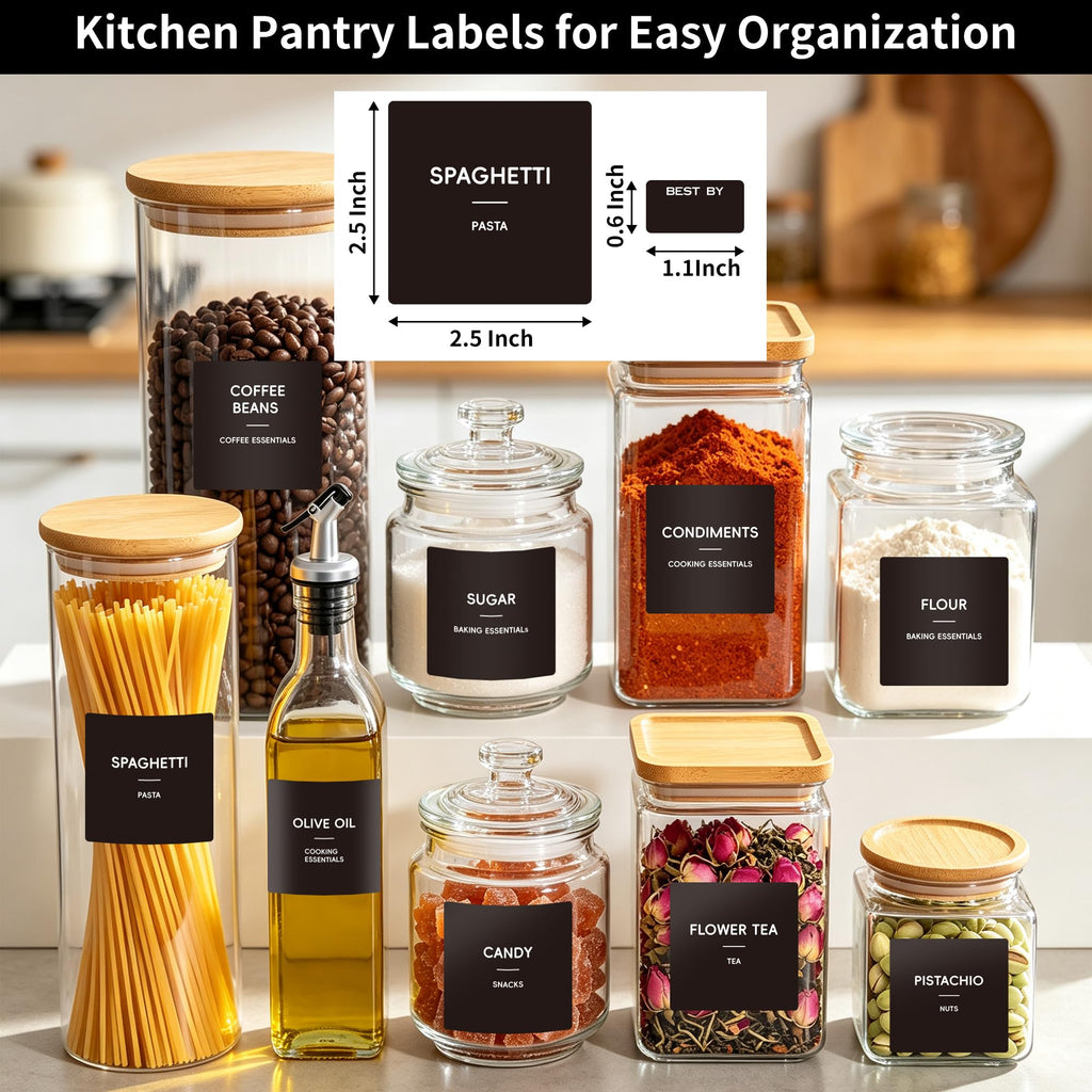 276 Pantry Labels for Food Containers