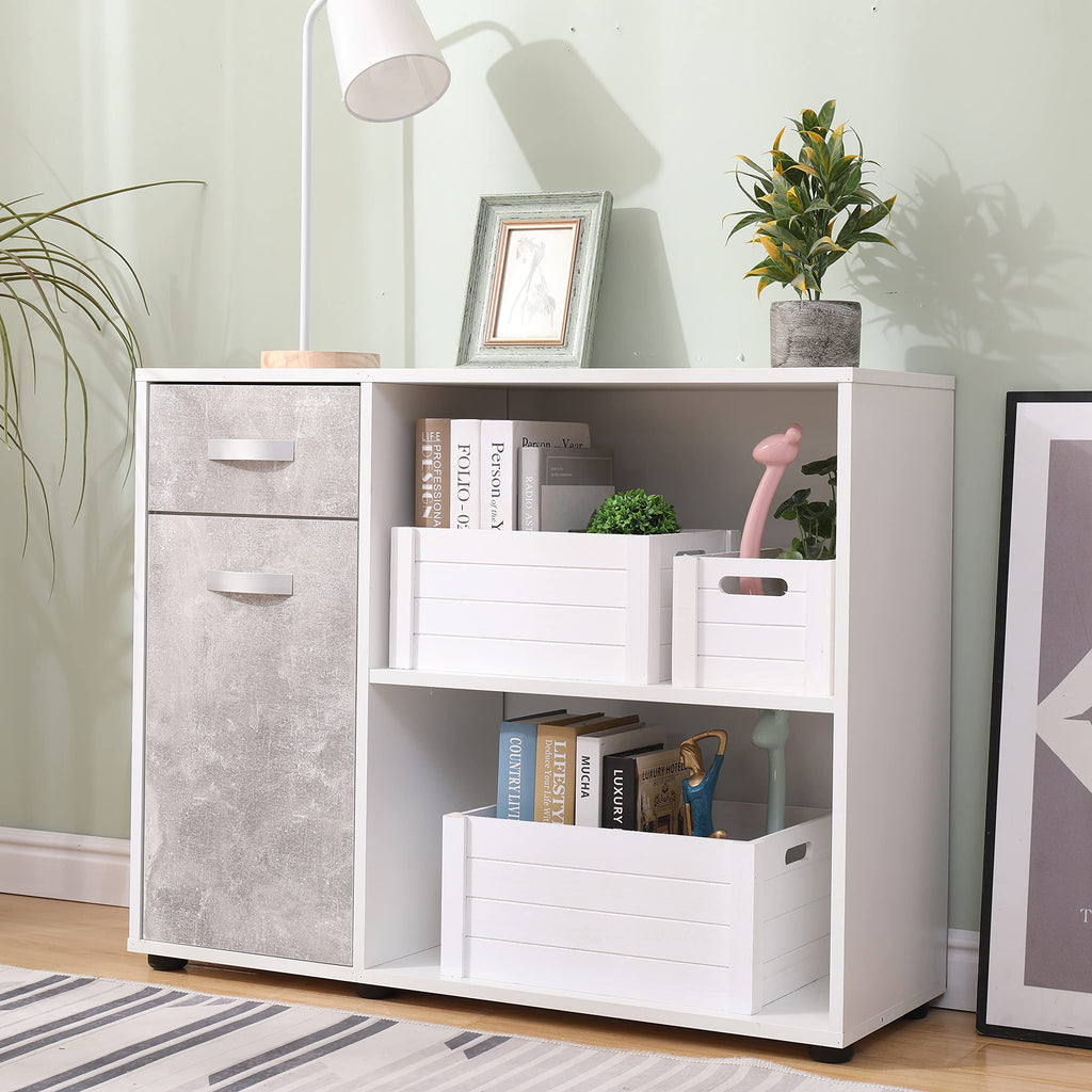 Farmhouse Modern White Wooden Crates For Storage