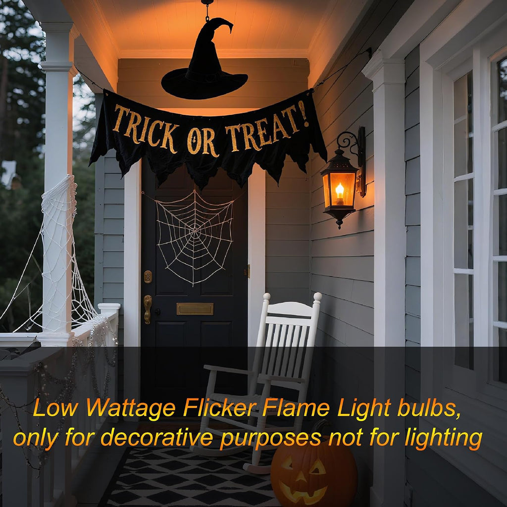 Flickering Flame Light Bulbs,E12 Flicker Candelabra Flame LED Bulb,2 Modes