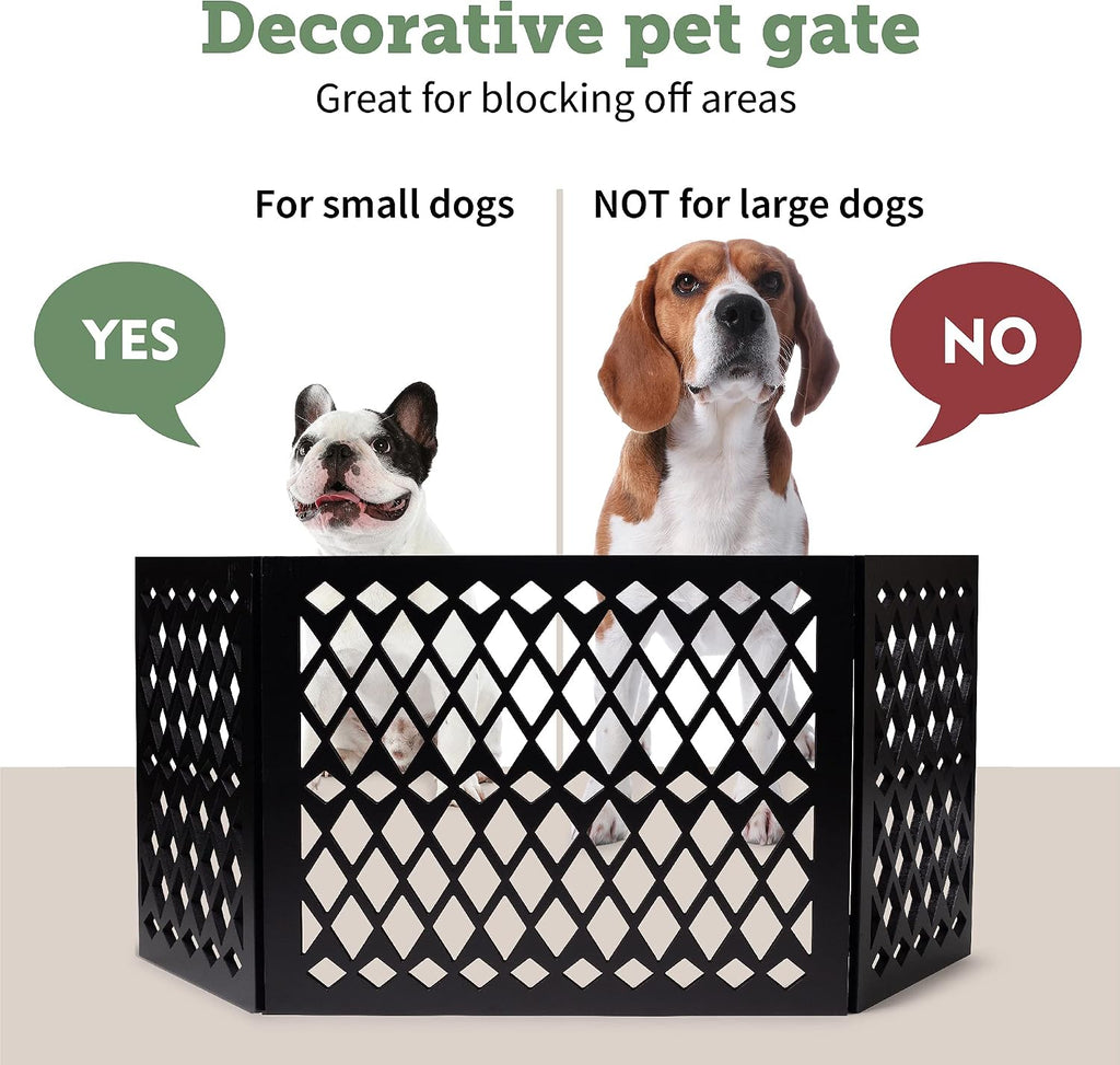 Free Standing Pet Gate | Pet Gate for Small Dogs | Free Standing Dog Gate for Stairs | Freestanding Dog Gates