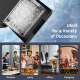 Nugget Ice Maker Countertop, 45Lbs/24H with Water Tank Pebble Ice Maker, Self-Cleaning Pellet Ice Machine Ready